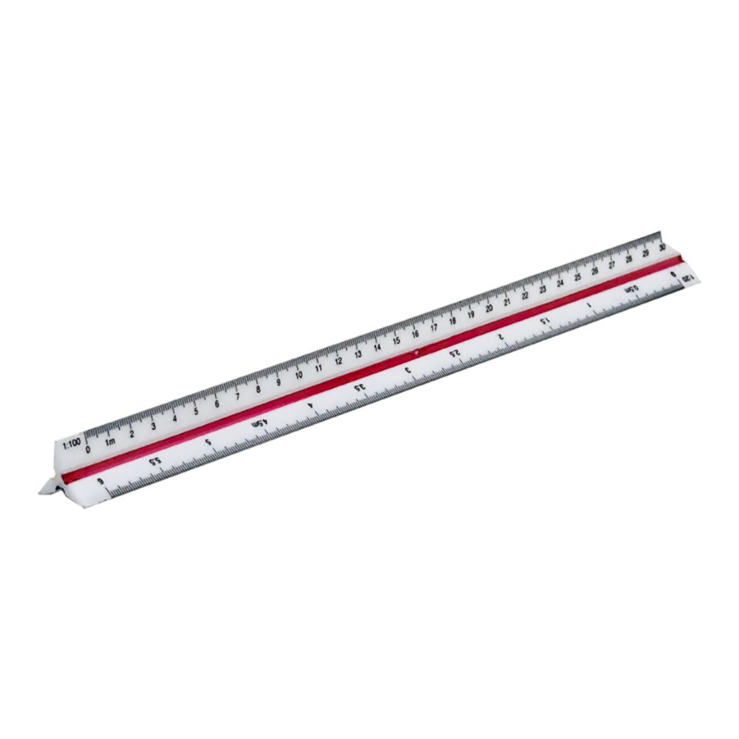 Three Angle Ruler 30cm - Mawahib Bookstore
