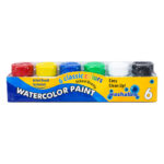 Washable Liquid Watercolor Paint Set - 6 Classic Colors