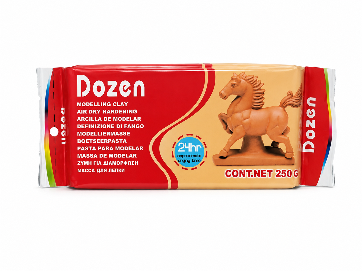 Dozen Modelling Clay 250g - Terracotta / Brown