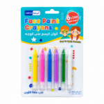 Leeno Face Paint Crayons – 6 Bright Colors
