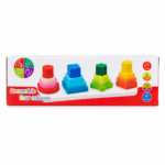Geometric construction game for developing children's focus and skills – 16 pieces