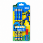 Roco Warrior Pencil Set with Sharpener and Eraser - 12 Pieces